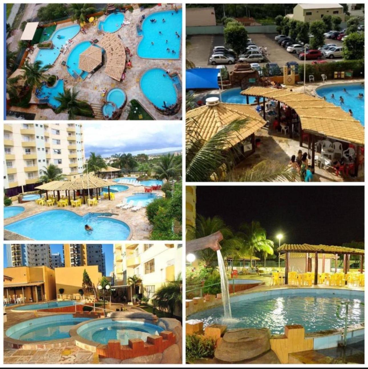 Flat Para Temporada Perto Singapura Shopping Com 7 Piscinas, Bar Molhado, Restaurante - A 3 Min Centro De Caldas Novas! Eksteriør billede